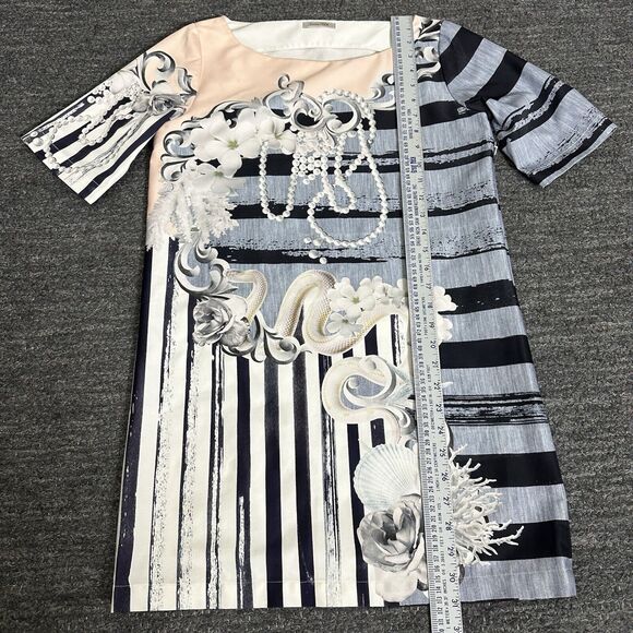 Emma Cook So Surreal Shift Dress Women 10 Pearls Floral Boat Neck Half Sleeve - Picture 7 of 13